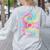Tie Dye 8th Grade Typography Team Eighth Grade Teacher Women's Sweatshirt Back Print Ash Tie Dye 8th Grade Typography Team Eighth Grade Teacher Women's Sweatshirt Back Print Ash