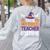 Tired Teacher Costume For Humor Halloween Women's Sweatshirt Back Print Ash Tired Teacher Costume For Humor Halloween Women's Sweatshirt Back Print Ash