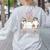 TK Boo Crew Retro Groovy Halloween Floral Ghost TK Teacher Women's Sweatshirt Back Print Ash TK Boo Crew Retro Groovy Halloween Floral Ghost TK Teacher Women's Sweatshirt Back Print Ash
