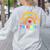 TK And Kinder Crew TK Teacher Transitional Kindergarten PreK Women's Sweatshirt Back Print Ash