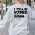 I Train Superheroes For Teacher Coach Men Women Women's Sweatshirt Back Print Ash I Train Superheroes For Teacher Coach Men Women Women's Sweatshirt Back Print Ash