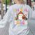 Trick Or Teach Ghost Teacher School Halloween Men Women Women's Sweatshirt Back Print Ash