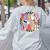 Trick Or Teach Retro Groovy Halloween Teacher Women's Sweatshirt Back Print Ash Trick Or Teach Retro Groovy Halloween Teacher Women's Sweatshirt Back Print Ash