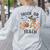 Trick Or Teach Teacher Women's Sweatshirt Back Print Ash Trick Or Teach Teacher Women's Sweatshirt Back Print Ash
