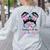 Twinning With My Teacher Bestie Twin Day Friends Teacher Women's Sweatshirt Back Print Ash