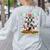 Ugly Sweater Christmas Tree Boston Terrier Dog Xmas Pajama Women's Sweatshirt Back Print Ash