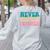 Never Underestimate A Public School Teacher Groovy Women Women's Sweatshirt Back Print Ash