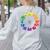 Unique For Artists By ADS Color Wheel Educational Art Teacher Dog Themed Artist Small Women's Sweatshirt Back Print Ash Unique For Artists By ADS Color Wheel Educational Art Teacher Dog Themed Artist Small Women's Sweatshirt Back Print Ash