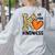 Unity Day K Is For Kindness Anti Bullying Orange Teacher Men Women Kids Women's Sweatshirt Back Print Ash Unity Day K Is For Kindness Anti Bullying Orange Teacher Men Women Kids Women's Sweatshirt Back Print Ash