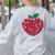 Valentines Day Teacher Hearts Apple Love Teach Women Men Women's Sweatshirt Back Print Ash Valentines Day Teacher Hearts Apple Love Teach Women Men Women's Sweatshirt Back Print Ash