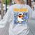 Van Ghost Art Teacher Halloween Van Gogh Starry Night Women's Sweatshirt Back Print Ash