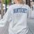 Varsity Grey Nantucket Women's Sweatshirt Back Print Ash
