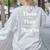 Vocabulary Police Their There They'Re English Teacher Women's Sweatshirt Back Print Ash