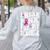 I Wear Pink For My Teacher Breast Cancer Awareness Support Men Women Women's Sweatshirt Back Print Ash