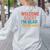 Welcome Back I'm Glad You'Re Here Retro Teacher Greeting Women's Sweatshirt Back Print Ash Welcome Back I'm Glad You'Re Here Retro Teacher Greeting Women's Sweatshirt Back Print Ash