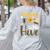 Welcome To The Hive Bee Teacher Back To School Women's Sweatshirt Back Print Ash