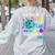 We'Re All Different But We Swim Together Elementary Teacher Women's Sweatshirt Back Print Ash We'Re All Different But We Swim Together Elementary Teacher Women's Sweatshirt Back Print Ash