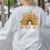Wild About Reading Teacher Back To School Leopard Rainbow Women's Sweatshirt Back Print Ash