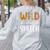 Wild About Speech SLP Leopard Teacher Back To School Kids Women's Sweatshirt Back Print Ash
