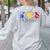 Women Art Teacher Back To School Artist Primary Color Theory Women's Sweatshirt Back Print Ash