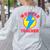 Wonder Teacher Teacher Halloween Tshirt Women's Sweatshirt Back Print Ash