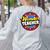 Wonder Teacher Super Woman Power Superhero Back To School Women's Sweatshirt Back Print Ash