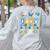 World Down Syndrome Day Awareness T21 Teacher Women Men Kids Women's Sweatshirt Back Print Ash