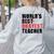 World's Best Okayest Teacher ACY025a For Men Women Women's Sweatshirt Back Print Ash