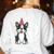 10 Years Old Birthday Boston Terrier Dog Lover 10th Party For Men Women Kids Women's Sweatshirt Back Print White