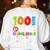 100 Days Of Living That 2nd Grade Life Boy Girl Teacher Women's Sweatshirt Back Print White