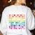 100 Days Of School Heart Love Teacher Or Student 100th Day Women's Sweatshirt Back Print White