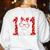 100 Days Smarter 101st Day School Dalmatian Dog Teacher Kids Women's Sweatshirt Back Print White