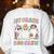 1st Grade Boo Crew Groovy Halloween Floral Ghost Kid Teacher Women's Sweatshirt Back Print White