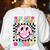 In My 1st Grade Era Smile Face Back To School Teacher Kid Women's Sweatshirt Back Print White