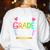 1st Grade Teacher Women's Sweatshirt Back Print White