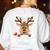2nd Grade Teacher Christmas Second Grade Squad Reindeer Xmas For Men Women Kids Women's Sweatshirt Back Print White 2nd Grade Teacher Christmas Second Grade Squad Reindeer Xmas For Men Women Kids Women's Sweatshirt Back Print White