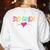 3rd Grade Squad Third Teacher Student Team Back To School Women's Sweatshirt Back Print White 3rd Grade Squad Third Teacher Student Team Back To School Women's Sweatshirt Back Print White