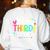 3rd Grade Team Pencil Teacher Student Back To School Girls Women's Sweatshirt Back Print White