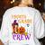 4th Grade Boo Crew Teacher Student Halloween Costume Women's Sweatshirt Back Print White