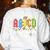 4th Grade Rocks ABCD Back To School Rock Teachers Women's Sweatshirt Back Print White 4th Grade Rocks ABCD Back To School Rock Teachers Women's Sweatshirt Back Print White