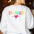 5th Grade Squad Fifth Teacher Student Team Back To School Women's Sweatshirt Back Print White 5th Grade Squad Fifth Teacher Student Team Back To School Women's Sweatshirt Back Print White