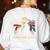 6-7 7-6 George Washington Freedom For Teachers Women's Sweatshirt Back Print White