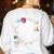 60 Year Old Math Teacher Square Root Of 3600 60th Birthday Women's Sweatshirt Back Print White
