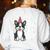 8 Years Old Birthday Boston Terrier Dog Lover 8th Party Kid Women's Sweatshirt Back Print White