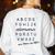 ABC Elemeno Shirt Alphabet Kindergarten Preschool Teacher Women's Sweatshirt Back Print White ABC Elemeno Shirt Alphabet Kindergarten Preschool Teacher Women's Sweatshirt Back Print White