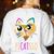 Abstract Cat Art Picatsso Shirt For Art Teachers Women's Sweatshirt Back Print White Abstract Cat Art Picatsso Shirt For Art Teachers Women's Sweatshirt Back Print White