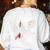 Acoustic Guitar Player Shirt Vintage Music Teacher Guitarist Women's Sweatshirt Back Print White