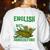 AG Teacher English Is Important But Agriculture Teacher Women's Sweatshirt Back Print White