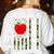 American Flag Camouflage Teacher Patriotic 4th Of July Women's Sweatshirt Back Print White