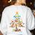 Art Christmas Tree Merry Christmas Artist Art Teacher Women's Sweatshirt Back Print White Art Christmas Tree Merry Christmas Artist Art Teacher Women's Sweatshirt Back Print White